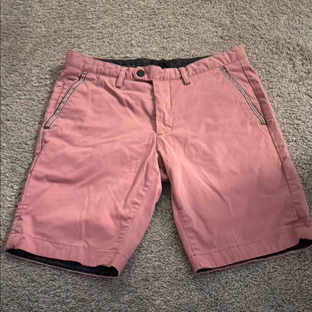 Ted Baker Pink Flat Front Shorts
